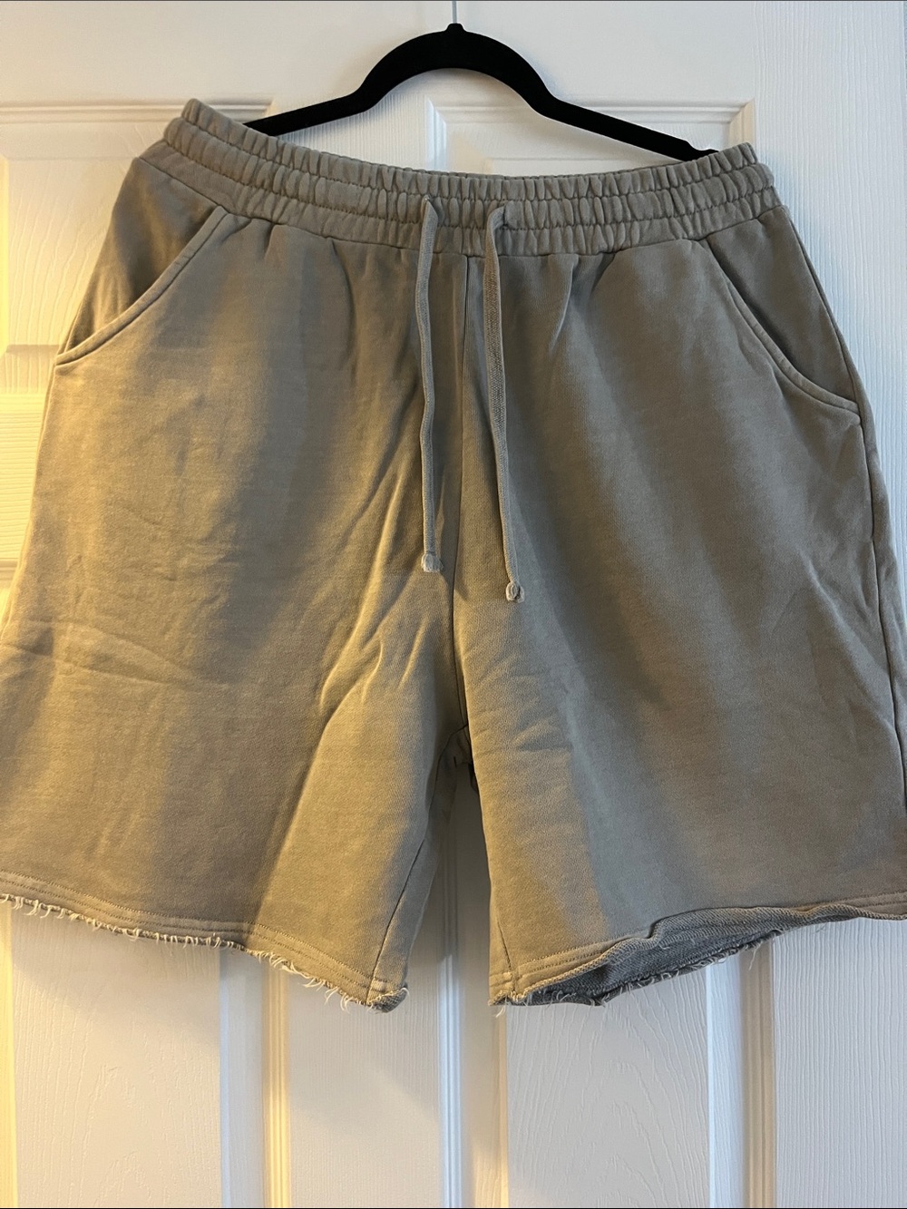 Men's Drawstring Knit Shorts - Taupe
